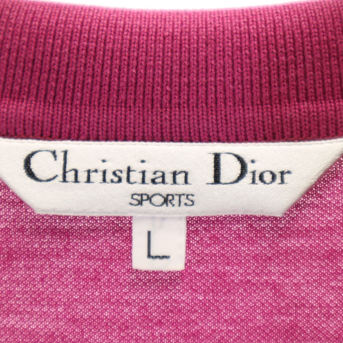 Christian Dior SPORTS クリスチャンディオール スポーツ 90s オールド 長袖 ポロシャツ L ピンク レディース 古着 Christian Dior SPORTS クリスチャンディオール スポーツ 90s オールド 長袖 ポロシャツ L ピンク レディース 古着