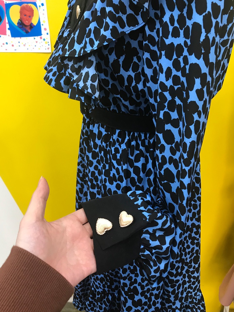 ボニーエヌ フレア ヒョウ柄 ア : レディース服 : ワンピース フリル 得価爆買い