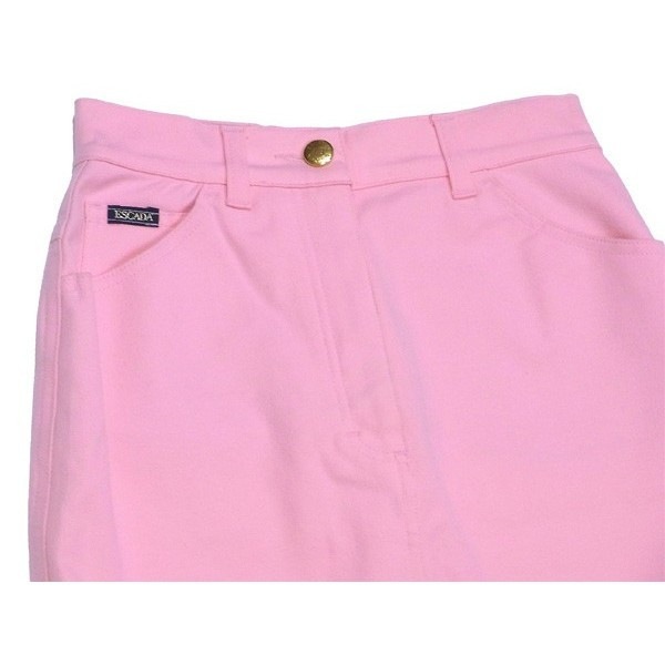 スカート ロゴボタン タイト 34サイズ ピンク ゴールド 中古