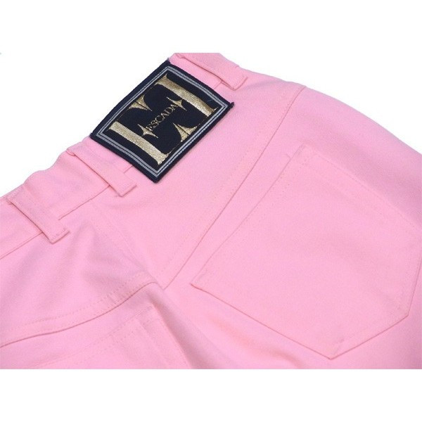 スカート ロゴボタン タイト 34サイズ ピンク ゴールド 中古