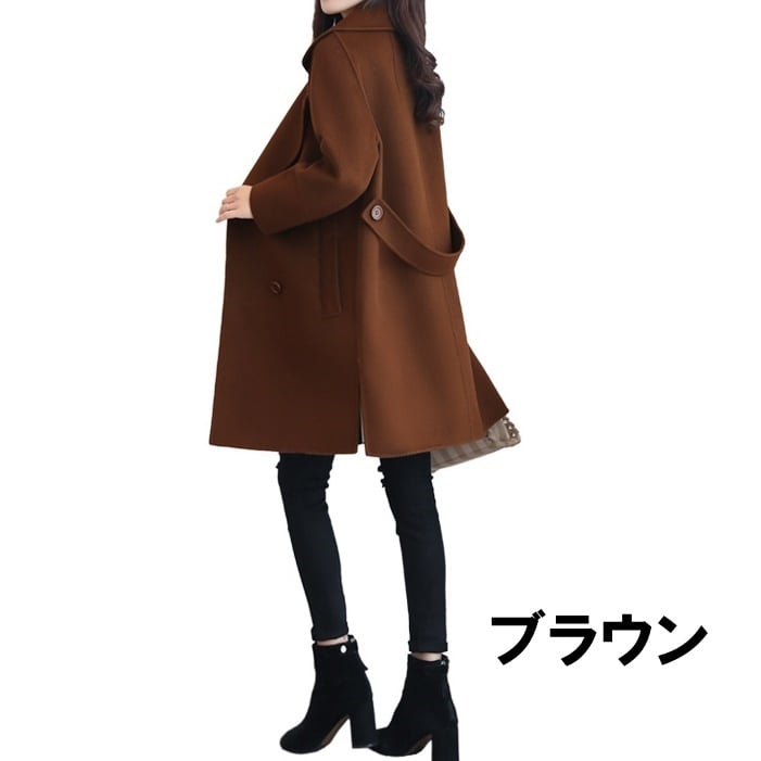 アウター チェスター コート ミディアム丈 膝上 ボタン 長袖 温かい ポケット付き 防寒 防風 大きいサイズ ルーズ きれいめ 大人 おしゃれ 上品 冬 ウィンター 秋 オータム 冠婚葬祭 アウター チェスター コート ミディアム丈 膝上 ボタン 長袖 温かい
