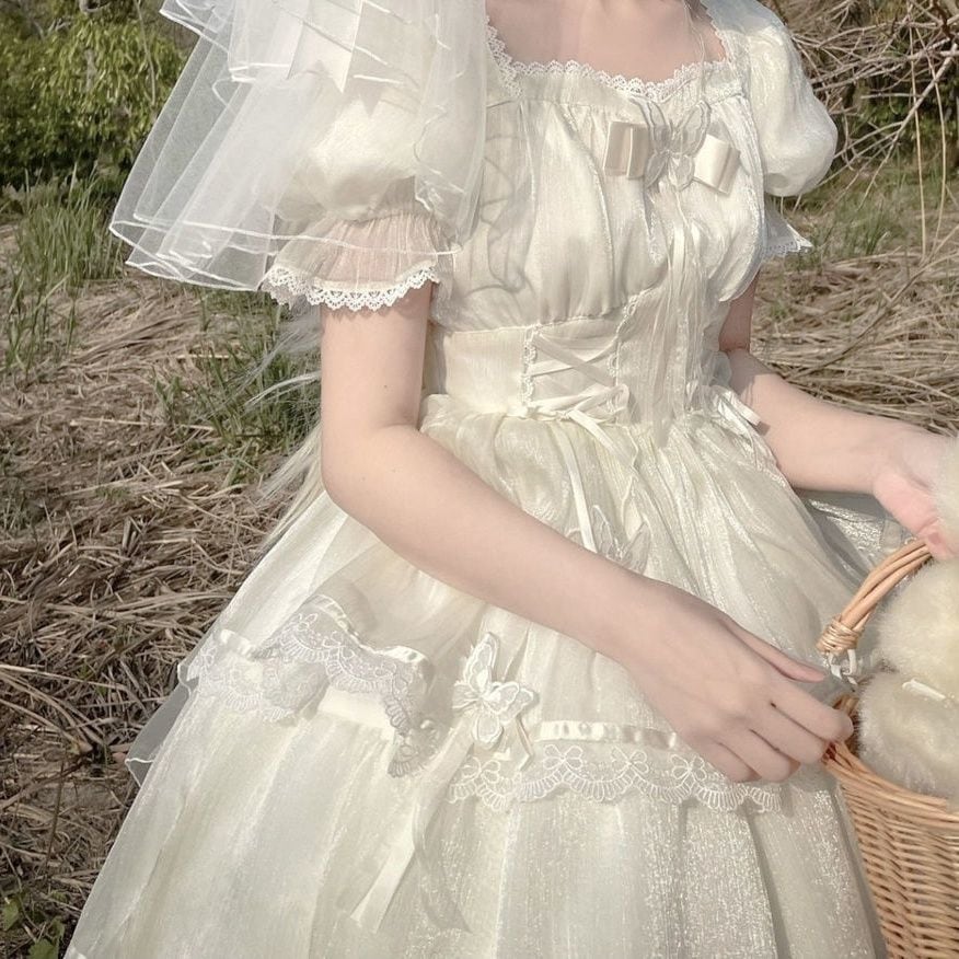 Lolita ミスフローラ OPドレス フルゴージャスドレス フラワーウェディングドレス コスチューム Lolita ミスフローラ OPドレス フルゴージャスドレス フラワーウェディングドレス コスチューム