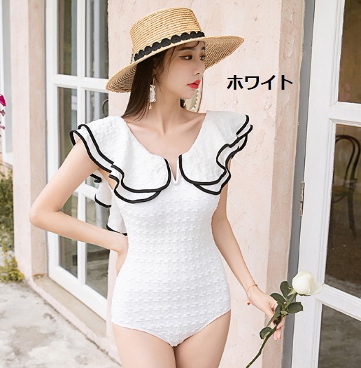 【取寄:納期2週間】水着 レディース フリル ワンピース水着 ハイウエスト バッグオープン ダブルフリル 大きいサイズ 体型カバー 夏 夏新作 可愛い 海 プール スイムウェア 水着 レディース 【取寄:納期2週間】水着 レディース フリル ワンピース水着 ハイウエスト バッグオープン ダブルフリル 大きいサイズ 体型カバー 夏 夏新作 可愛い 海 プール スイムウェア 水着 レディース