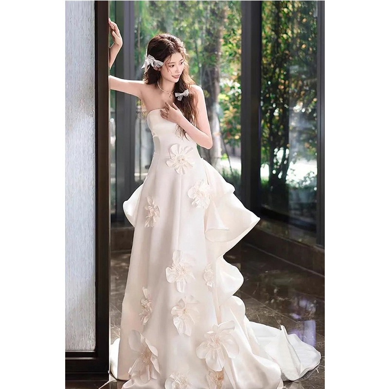 ウェディングドレス 白 結婚式 花嫁 サイズオーダーメイド可能 成人式 お呼ばれ ウェディング 演奏会 二次会 パーティードレス 前撮り ワンピース ロングドレス 3 ウェディングドレス 白 結婚式 花嫁 サイズオーダーメイド可能 成人式 お呼ばれ ウェディング 演奏会 二次会 パーティードレス 前撮り ワンピース ロングドレス 3