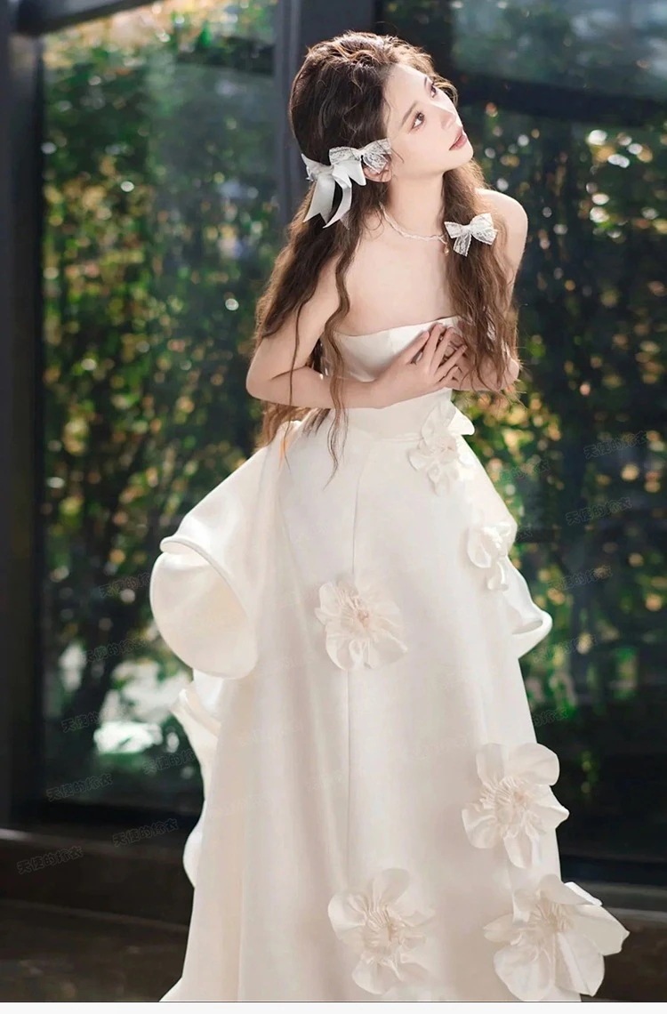 ウェディングドレス 白 結婚式 花嫁 サイズオーダーメイド可能 成人式 お呼ばれ ウェディング 演奏会 二次会 パーティードレス 前撮り ワンピース ロングドレス 3 ウェディングドレス 白 結婚式 花嫁 サイズオーダーメイド可能 成人式 お呼ばれ ウェディング 演奏会 二次会 パーティードレス 前撮り ワンピース ロングドレス 3