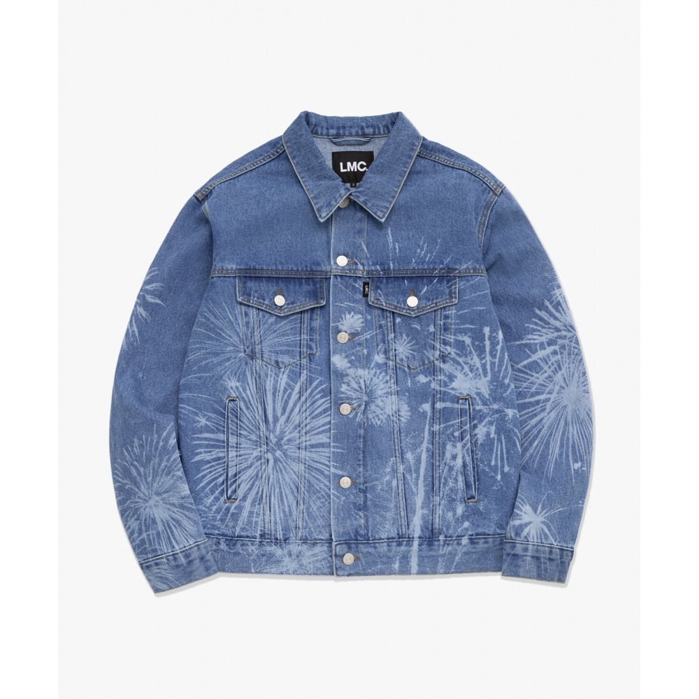 LMC レーザー ファイアワーク デニム ジャケット ブルー