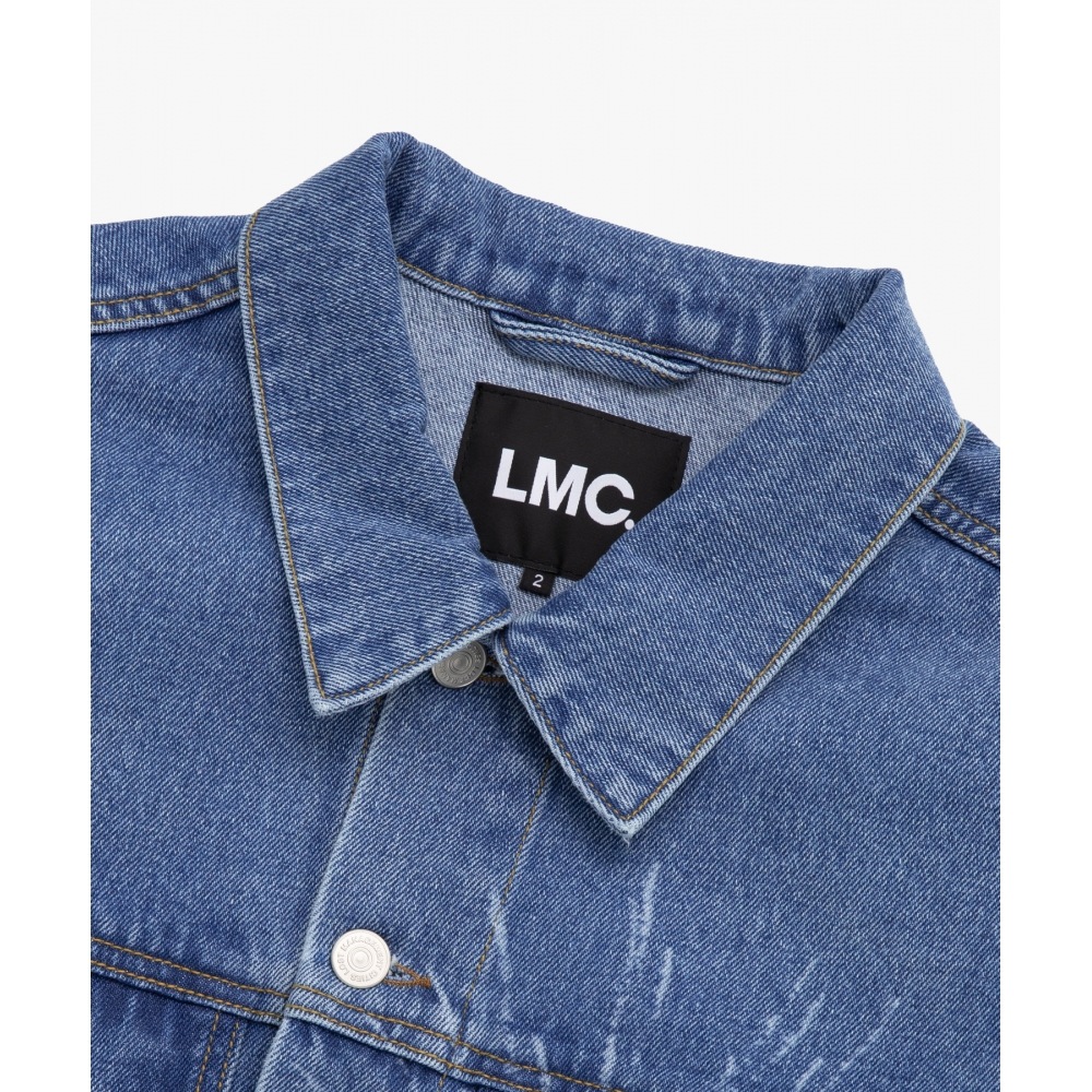 LMC レーザー ファイアワーク デニム ジャケット ブルー