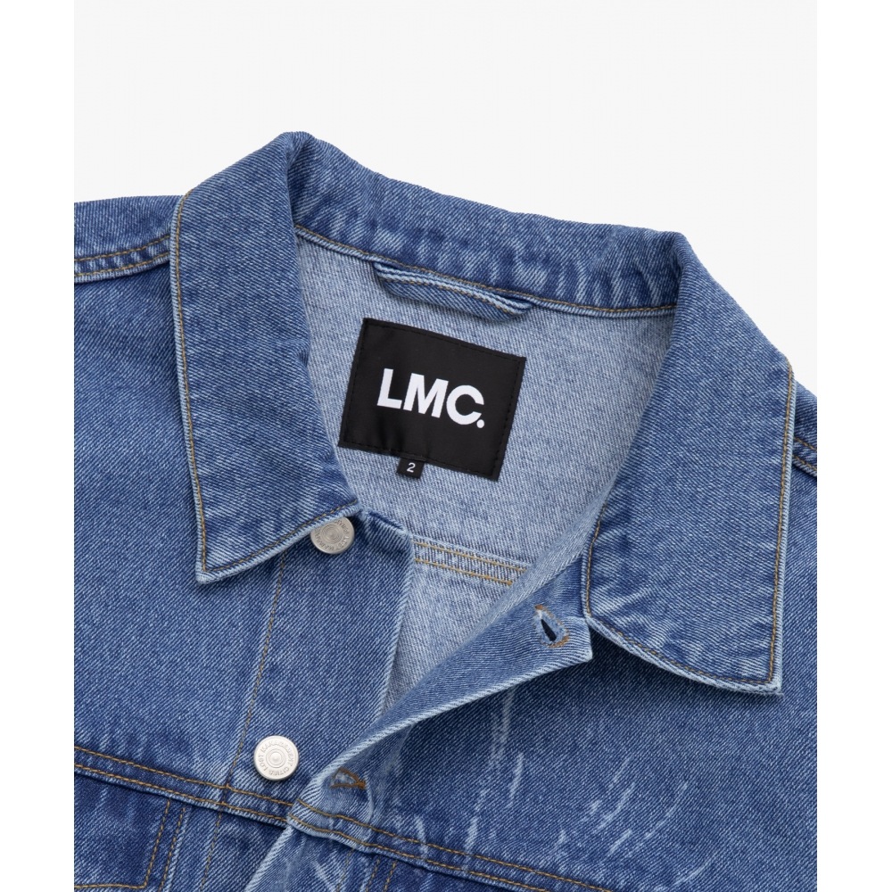 LMC レーザー ファイアワーク デニム ジャケット ブルー