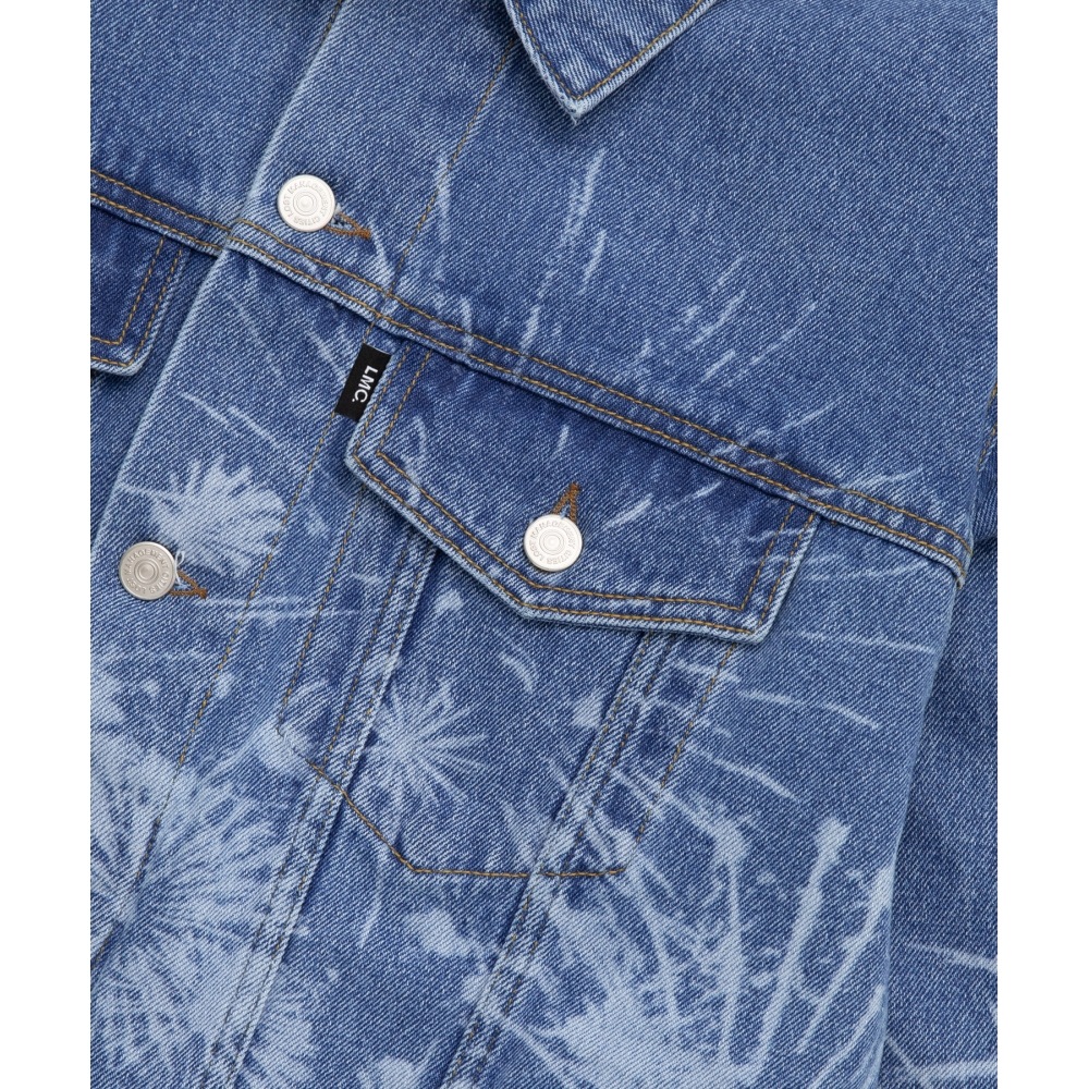 LMC レーザー ファイアワーク デニム ジャケット ブルー