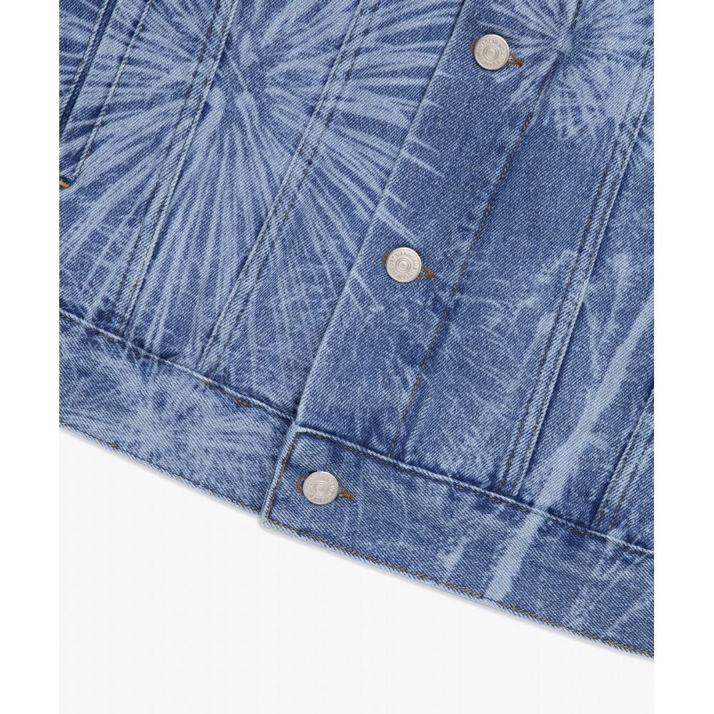 LMC レーザー ファイアワーク デニム ジャケット ブルー