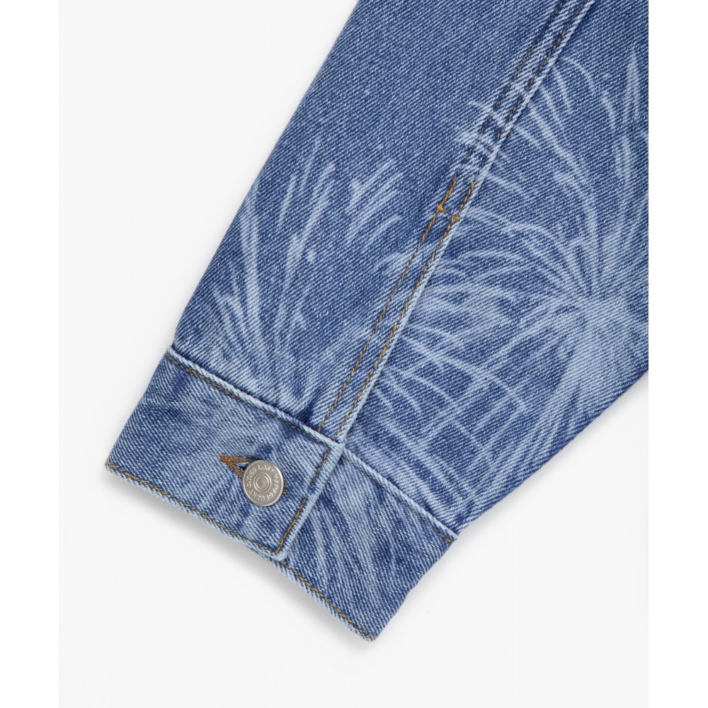 LMC レーザー ファイアワーク デニム ジャケット ブルー