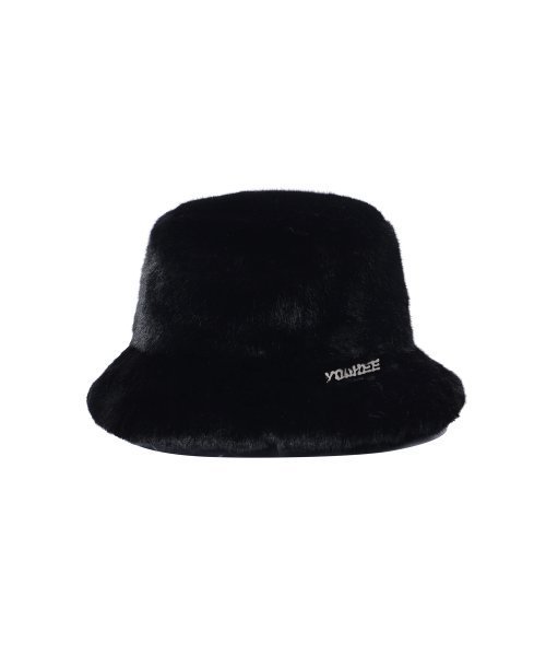YOUHEE 5COLORS YOUHEE FUR BUCKET HAT YHHTDD002BK