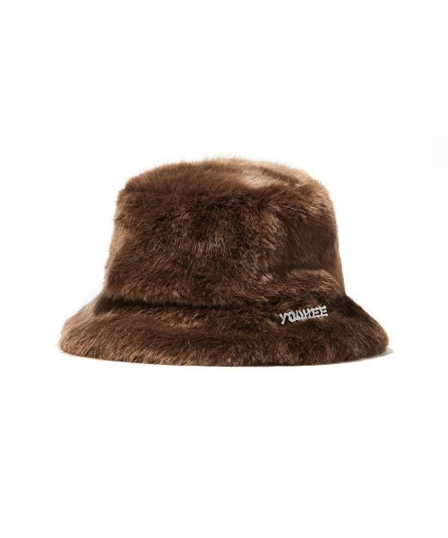 YOUHEE 5COLORS YOUHEE FUR BUCKET HAT YHHTDD002BK