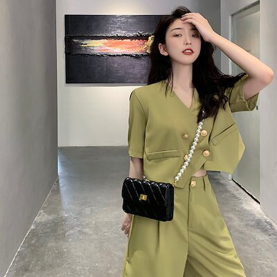 格安安い 22サマーシンブレストスモールスーツジャ : レディース服 安い正規品