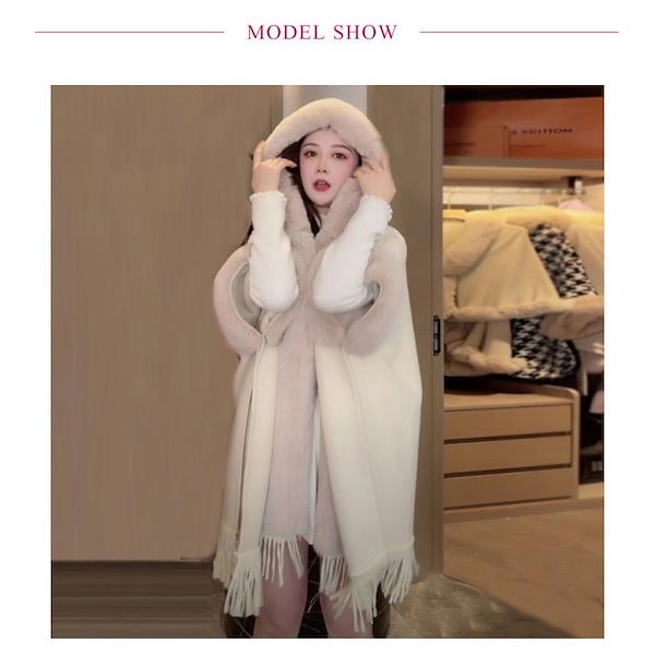 Qoo10] 大人の魅力 コート ケープ 秋冬 羽織