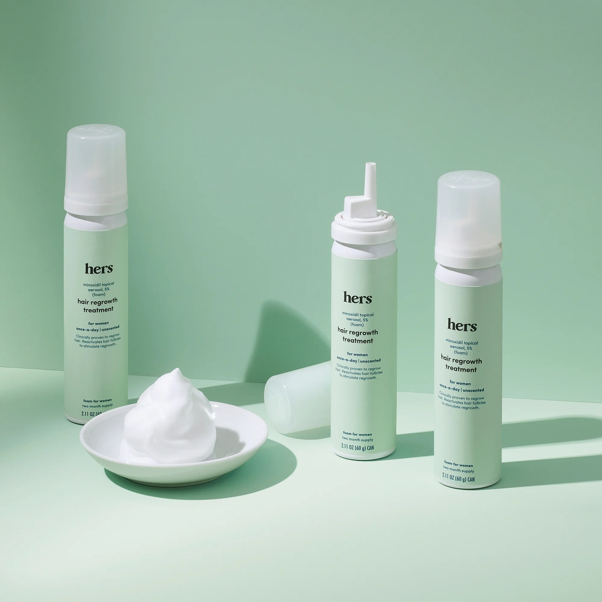 HERS 彼女の5%の局所泡女性のための髪の再成長治療2.11フロス