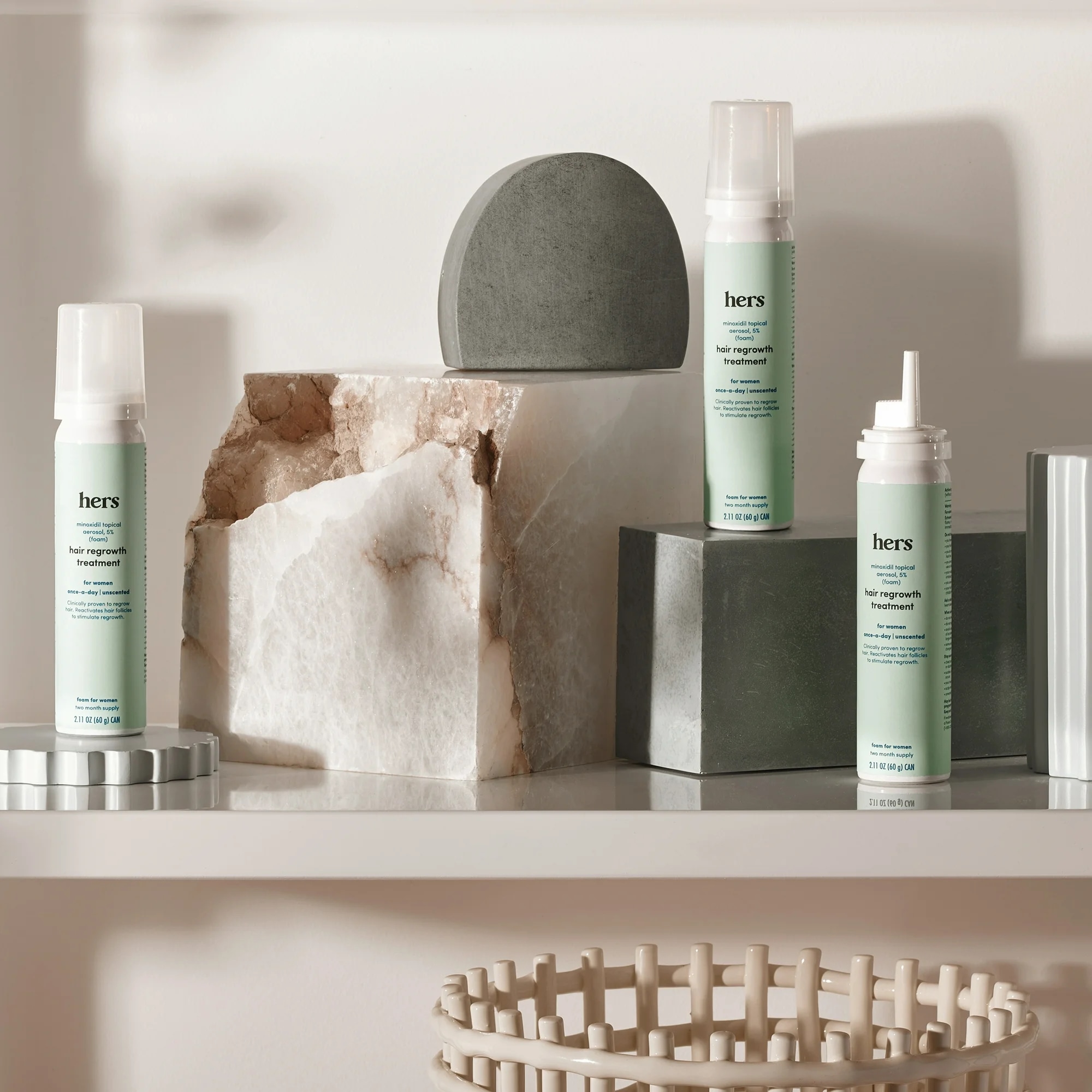 HERS 彼女の5%の局所泡女性のための髪の再成長治療2.11フロス