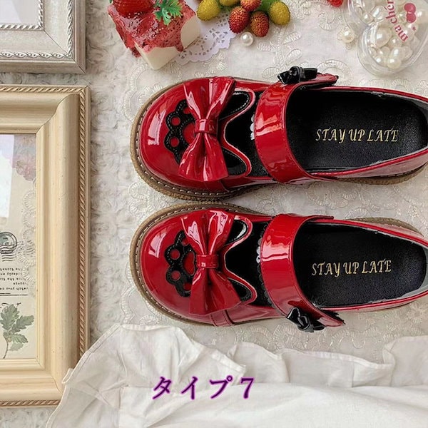 Qoo10] ロリィタ靴 ストラップ パンプス ローヒ