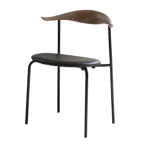 ダイニングチェア 椅子 おしゃれ ブルホーンチェア ハンスJウェグナー ブラウン レザー 完成品 チェア いす イス 座面高さ45cm