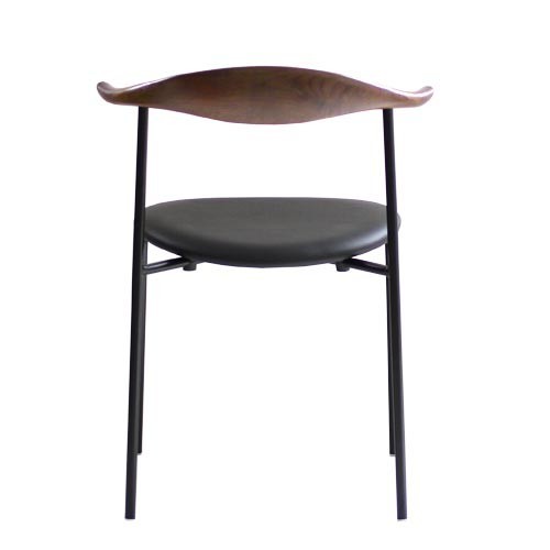 ダイニングチェア 椅子 おしゃれ ブルホーンチェア ハンスJウェグナー ブラウン レザー 完成品 チェア いす イス 座面高さ45cm