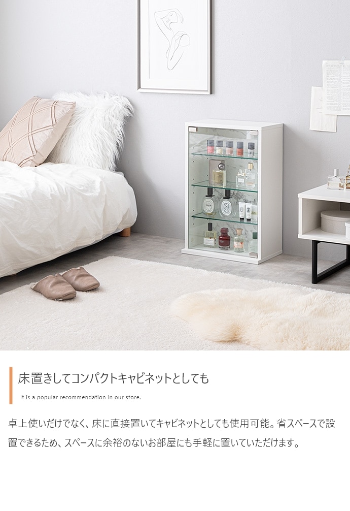 卓上 コレクションケース 60x40cm ガラス扉 ショーケース