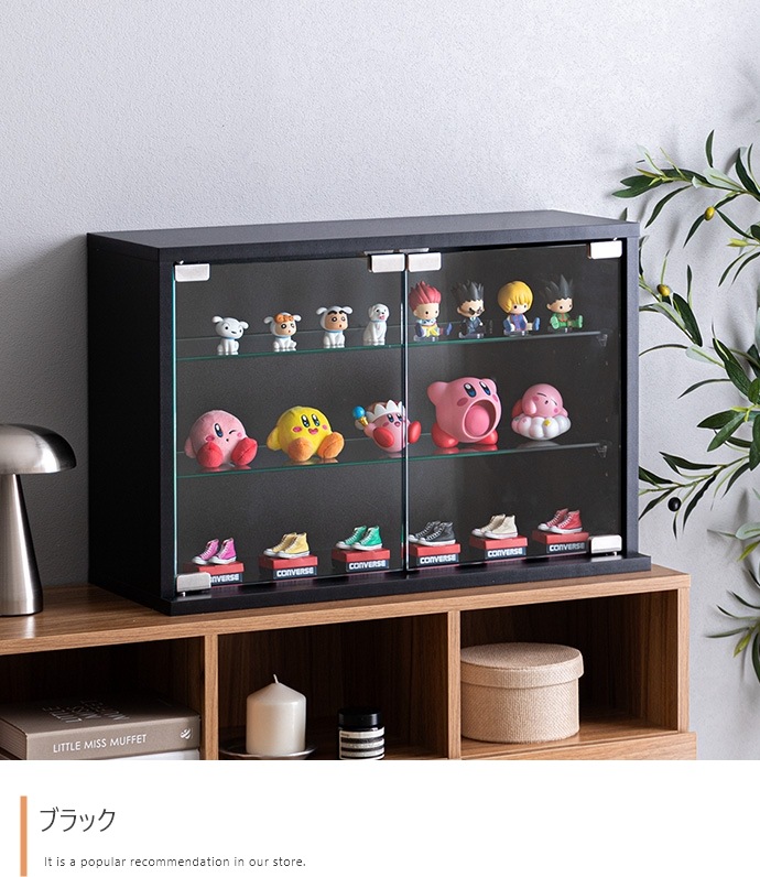 卓上 コレクションケース 60x40cm ガラス扉 ショーケース