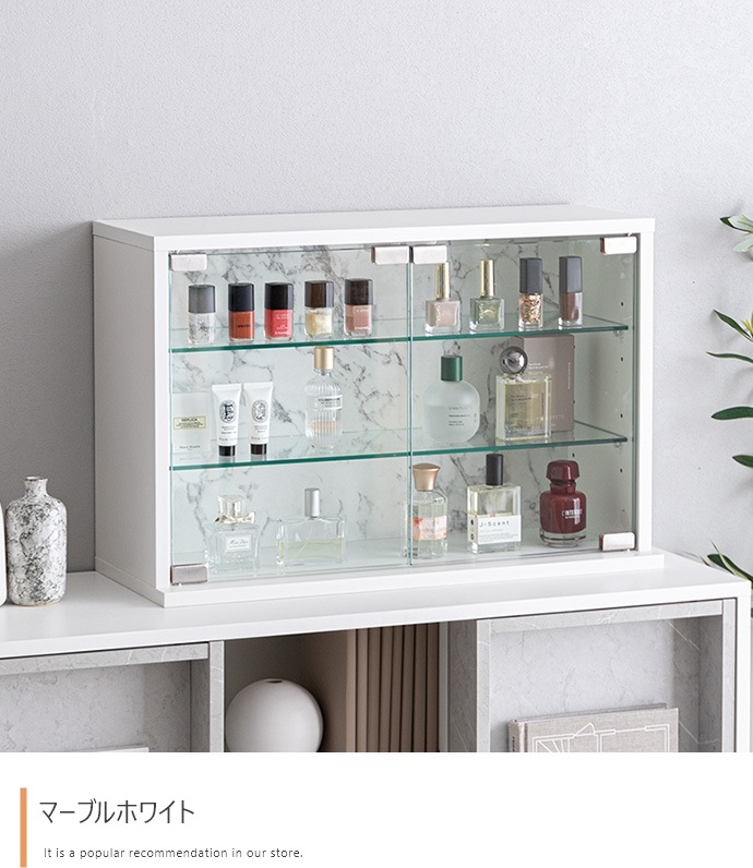 卓上 コレクションケース 60x40cm ガラス扉 ショーケース