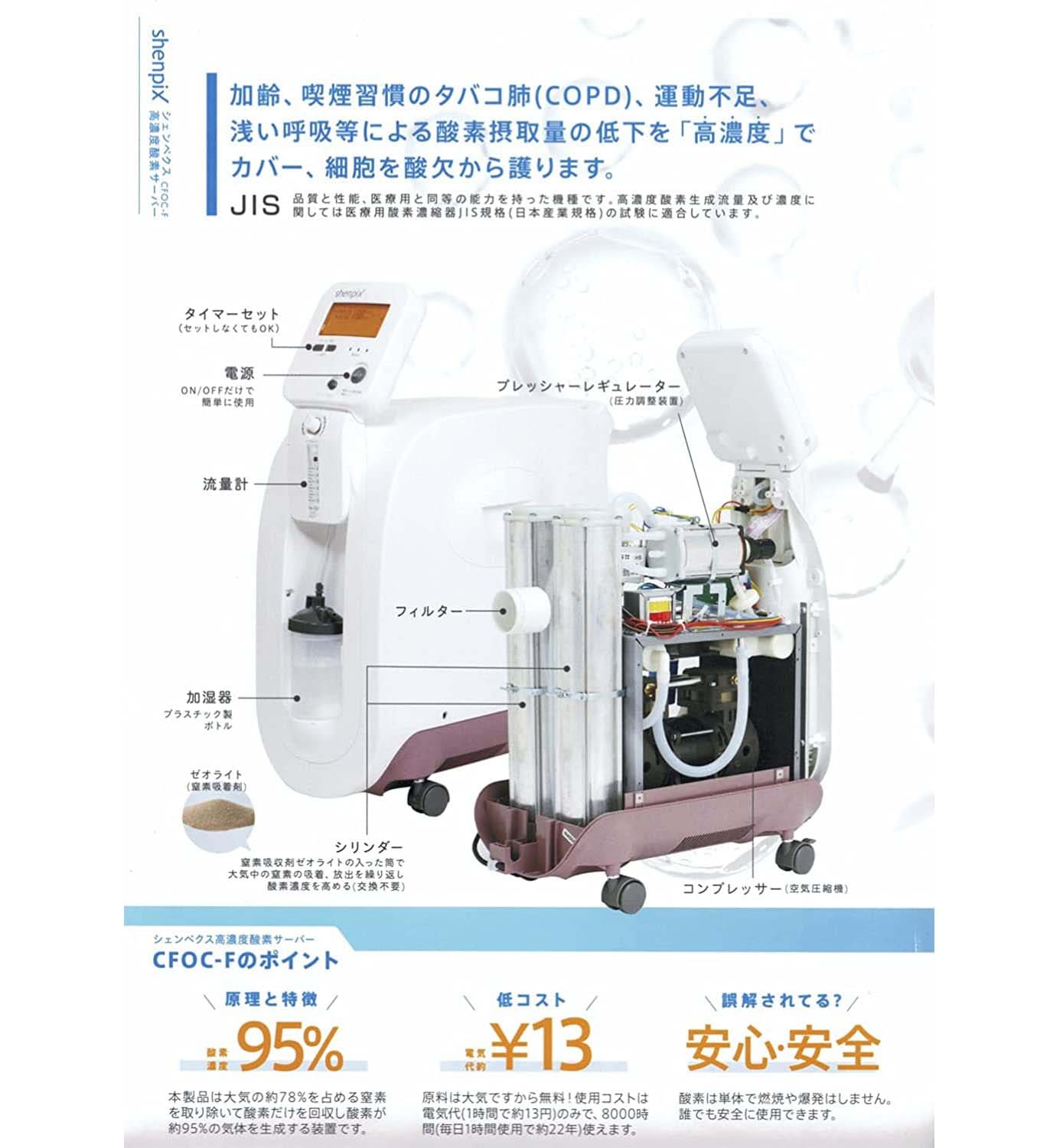 shenpix高濃度酸素サーバーCFOC-F - その他