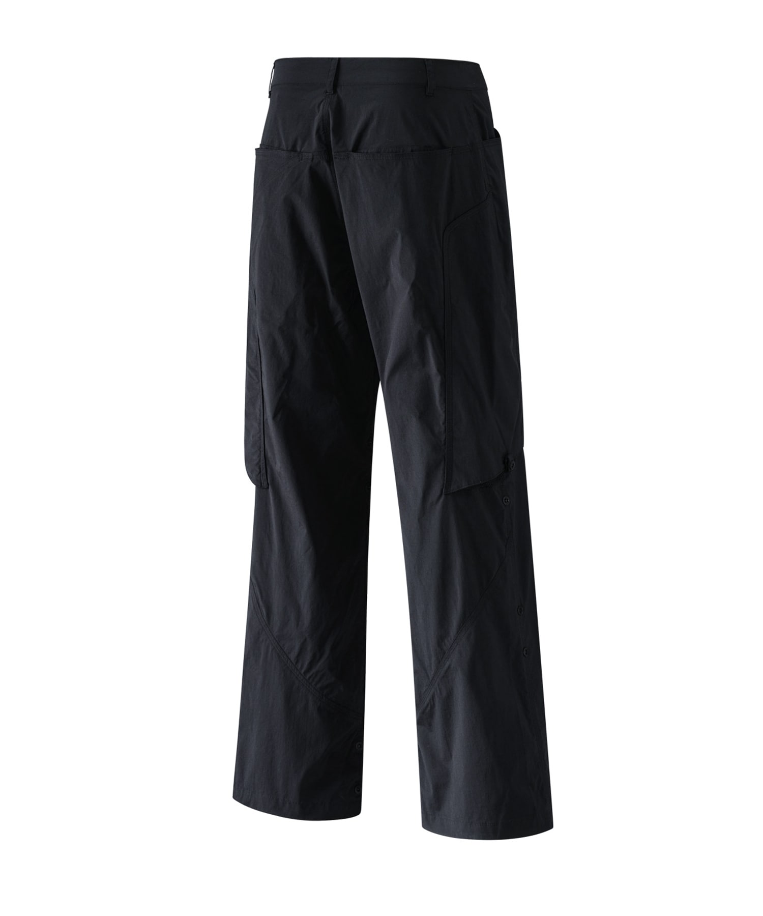 SANSANGEAR】 24SS SNAP STRETCH PANTS : BLACK