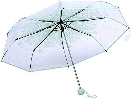 【20%OFFクーポン~】折りたたみ傘 三段 透明傘 桜柄 ポータブル 頑丈な8本骨 梅雨対策 耐風撥水 持ちやすい 手動開閉 桜吹雪 おしゃれ レディース グリーン 【20%OFFクーポン~】折りたたみ傘 三段 透明傘 桜柄 ポータブル 頑丈な8本骨 梅雨対策 耐風撥水 持ちやすい 手動開閉 桜吹雪 おしゃれ レディース グリーン