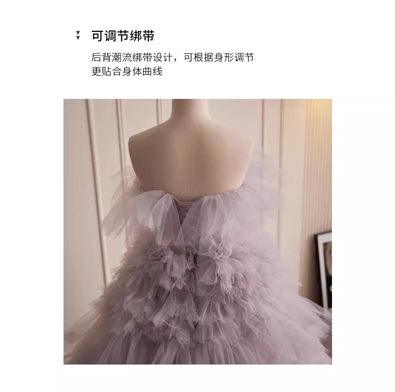 女性用ハイエンドイブニングドレス2024ホスト誕生日パーティー逃亡王女の衣装写真撮影結婚式の写真 女性用ハイエンドイブニングドレス2024ホスト誕生日パーティー逃亡王女の衣装写真撮影結婚式の写真