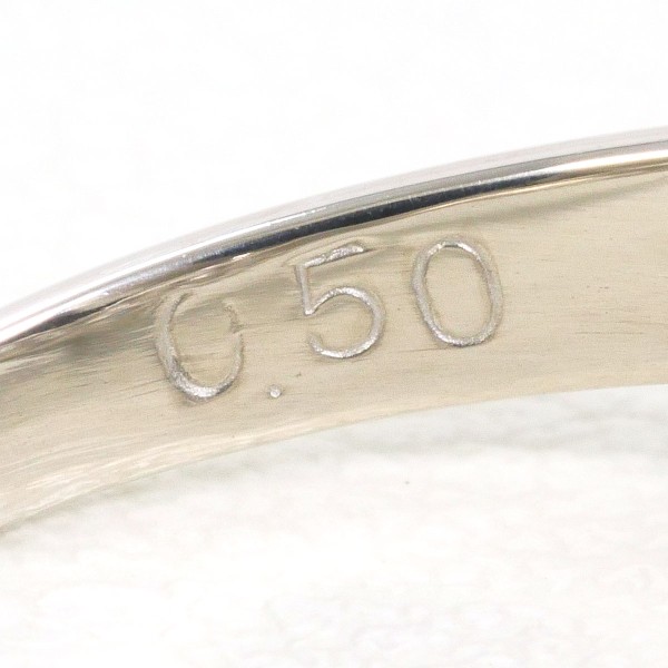 PT900 プラチナ リング 指輪 12.5号 ダイヤ 0.50 ジュエリー 中古 PT900 プラチナ リング 指輪 12.5号 ダイヤ 0.50 ジュエリー 中古