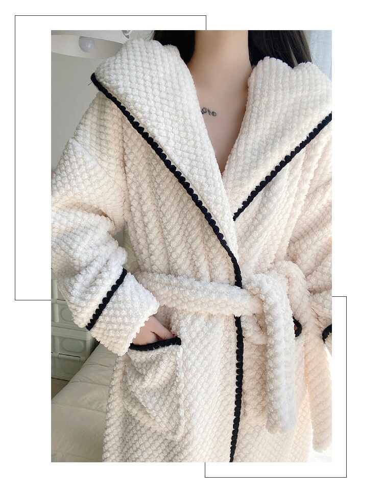 バスローブ ナイトローブ パジャマ レディース 冬 オシャレ きれいめ 帽付 長袖 フランネル 裏起毛 厚手 防寒 ルームウエア 部屋着 寝巻き レディースルームウエア INS 新作 上品 ルームウエ バスローブ ナイトローブ パジャマ レディース 冬 オシャレ きれいめ 帽付 長袖 フランネル 裏起毛 厚手 防寒 ルームウエア 部屋着 寝巻き レディースルームウエア INS 新作 上品 ルームウエ