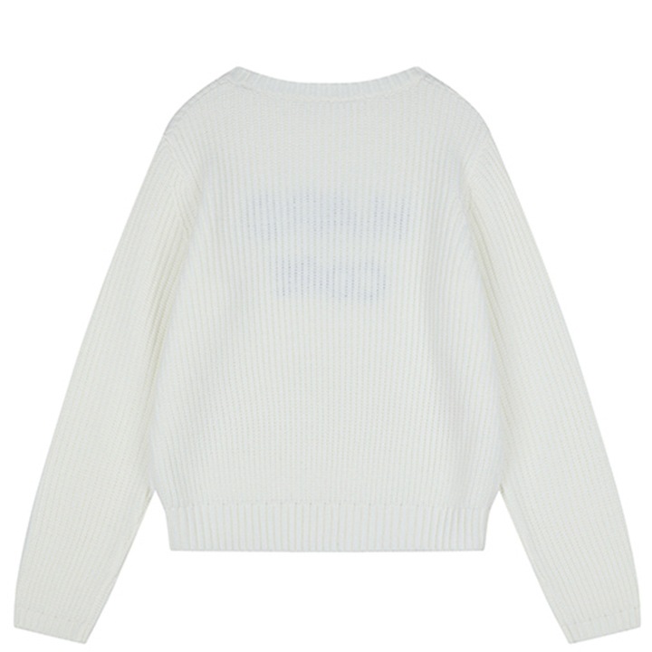 HARDCOREHAPPINESS 公式 ドローイング刺繍ニット セーター 韓国正規品 HARDCOREHAPPINESS 公式 ドローイング刺繍ニット セーター 韓国正規品