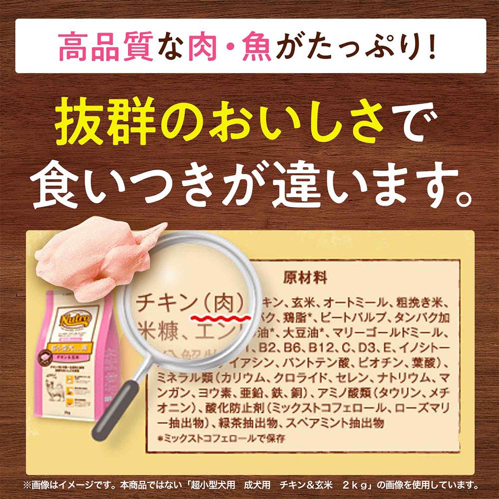 ニュートロ　超小型犬用　成犬用　チキン＆玄米　４ｋｇ　プレミアムチキン＋パウチ　１袋　おまけ付　ＣＲＣ45―02―53―20―00