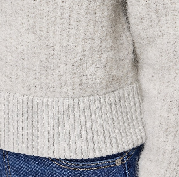 Crop Half-zip Wool Knit Sweater (J224565)