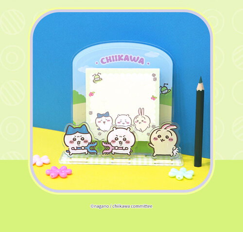 Qoo10] ちいかわ アクリルスタンド メモパッドセ