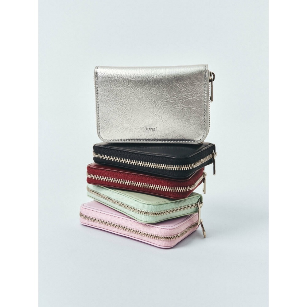 トートバッグ ^Dunst^ ESSENTIAL MINI CARD BAG SILVER UDBA4E210SV Woman ホワイト トッズ Di バッグ スウィング レザー バッグ