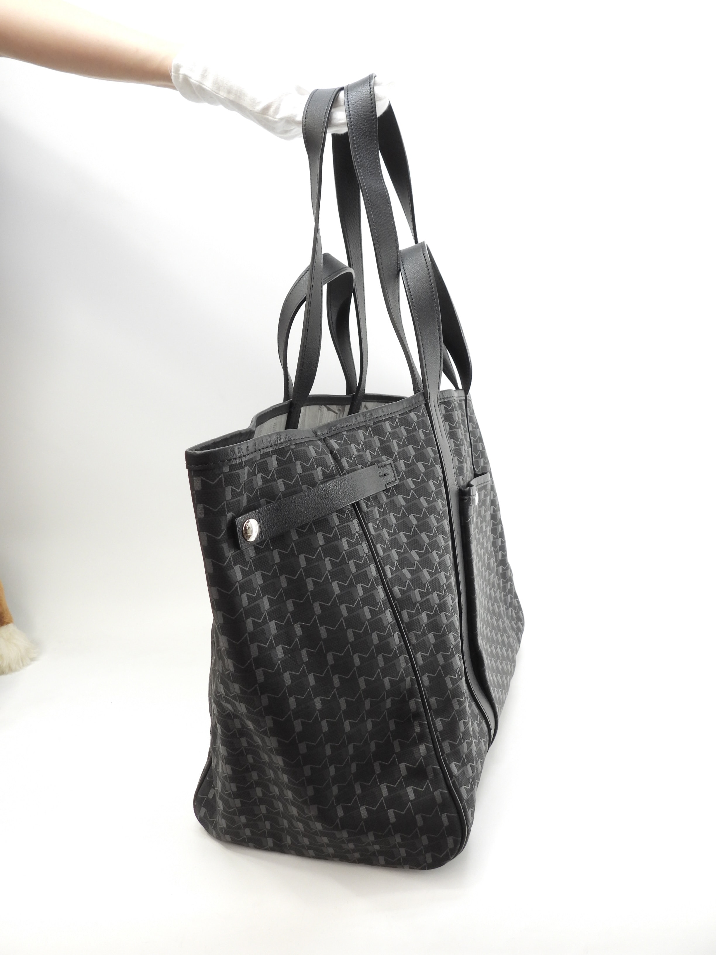 モワナ 2wayトートバッグ リゲート 黒 ハンドバッグ ショルダーバッグ@T1016