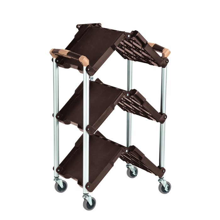 ツールワゴン 折りたたみマルチワゴン 3段 積載荷重：75kg OMW-03