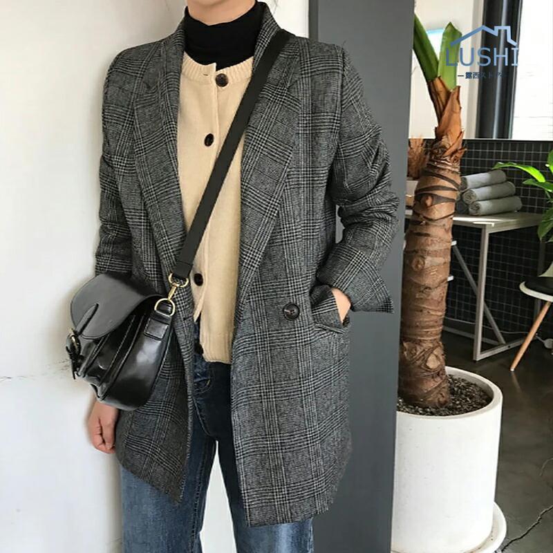 入荷 レディース ジャケット 大人 チェック柄 フォーマル オフィス カジュアル テーラードジャケット カジュアル アウター きれいめ 通勤