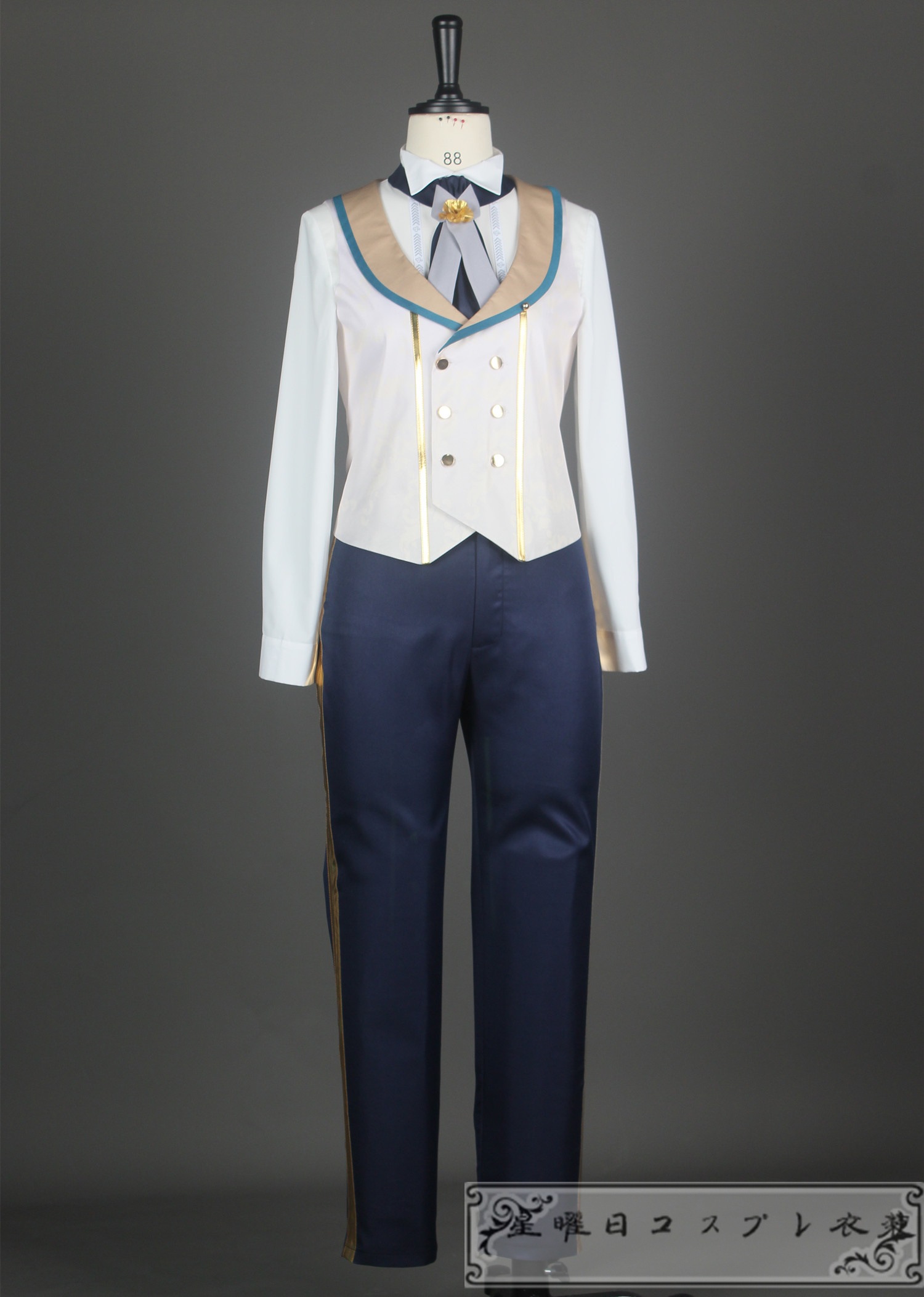 ES あんさんぶるスターズ フィーチャースカウト 弓弦編 才能開花後 ディープブルーヴァレット 伏見弓弦 MV衣装 コスプレ衣装 コスチューム