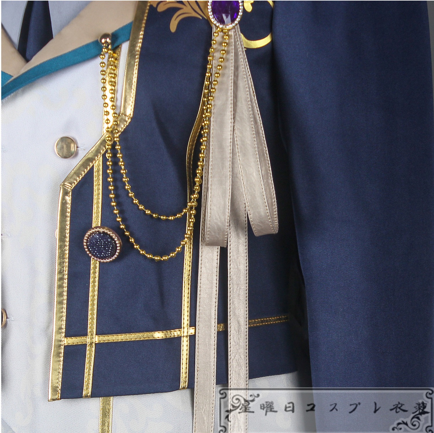 ES あんさんぶるスターズ フィーチャースカウト 弓弦編 才能開花後 ディープブルーヴァレット 伏見弓弦 MV衣装 コスプレ衣装 コスチューム