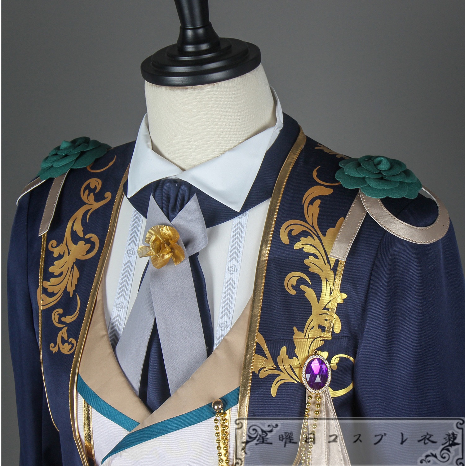 ES あんさんぶるスターズ フィーチャースカウト 弓弦編 才能開花後 ディープブルーヴァレット 伏見弓弦 MV衣装 コスプレ衣装 コスチューム