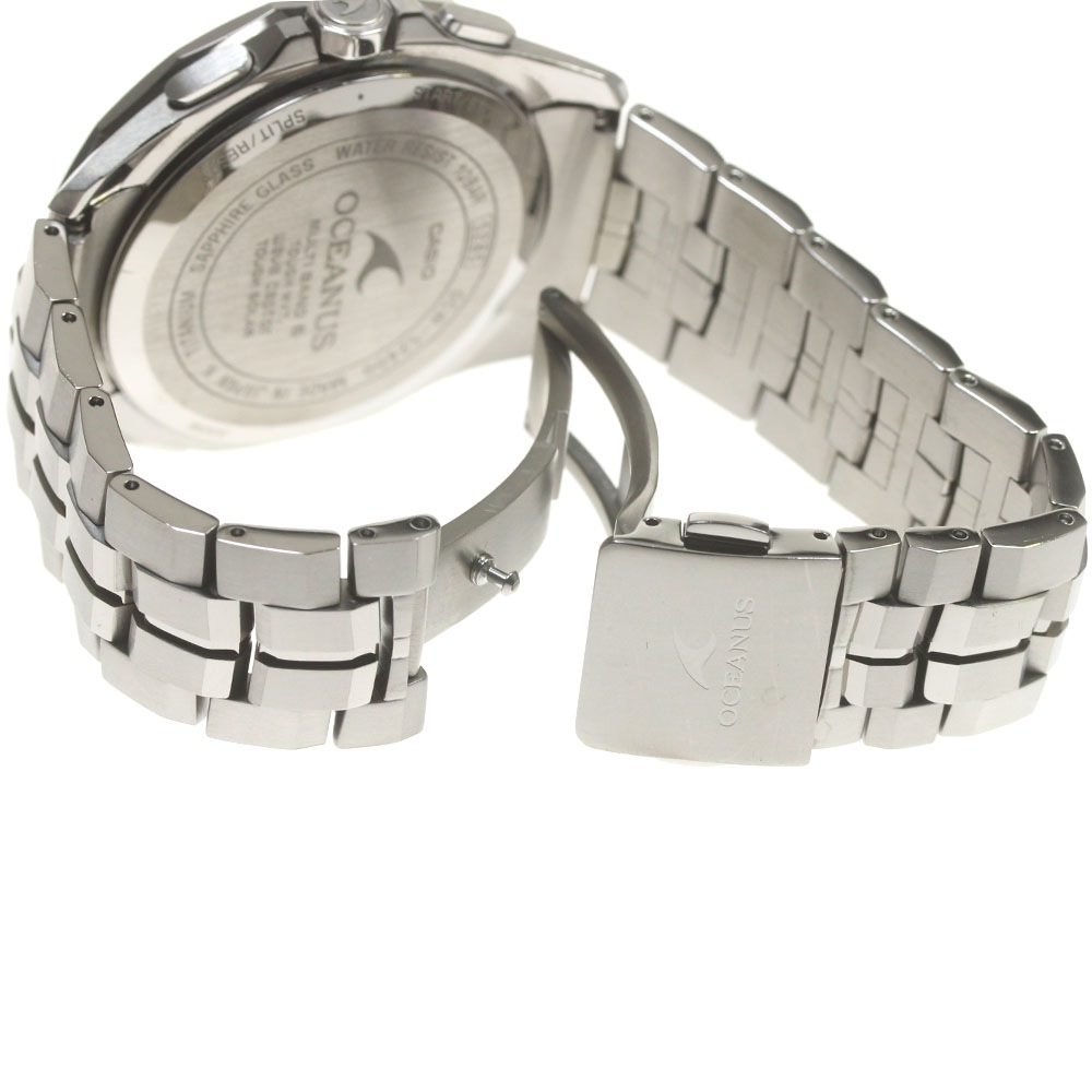 カシオ CASIO OCW-S2400PG-7AJF オシアナス デイデイト クロノグラフ ソーラー電波 メンズ _846421【中古】