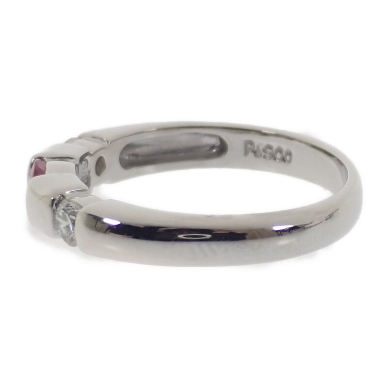 Pt900 R D デザインジュエリー リング Pt900プラチナ 10号 ルビー ダイヤモンド レディース【Aランク】 Pt900 R D デザインジュエリー リング Pt900プラチナ 10号 ルビー ダイヤモンド レディース【Aランク】