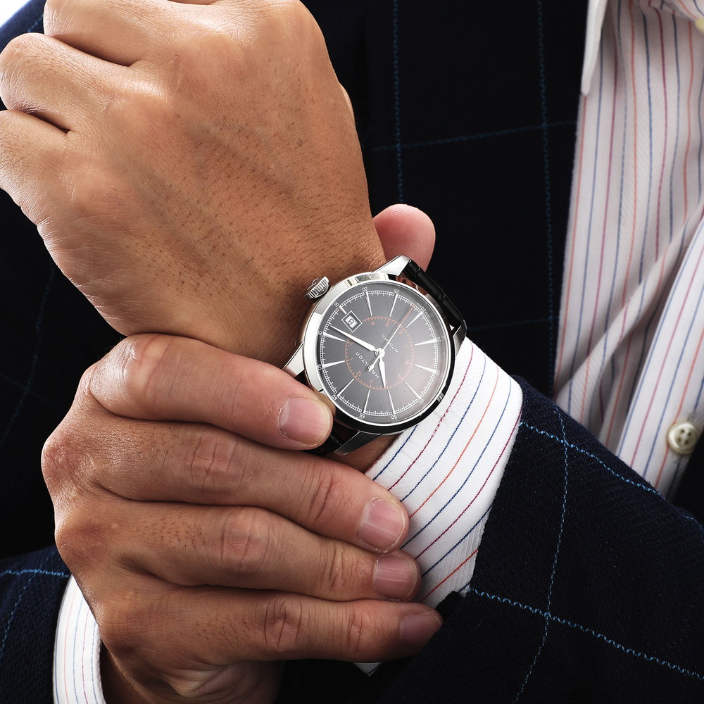 【腕時計】 HAMILTON(ハミルトン) RailRoad / レイルロード メンズ ブラック 自動巻 H40555731 時計 ブランド 【腕時計】 HAMILTON(ハミルトン) RailRoad / レイルロード メンズ ブラック 自動巻 H40555731 時計 ブランド