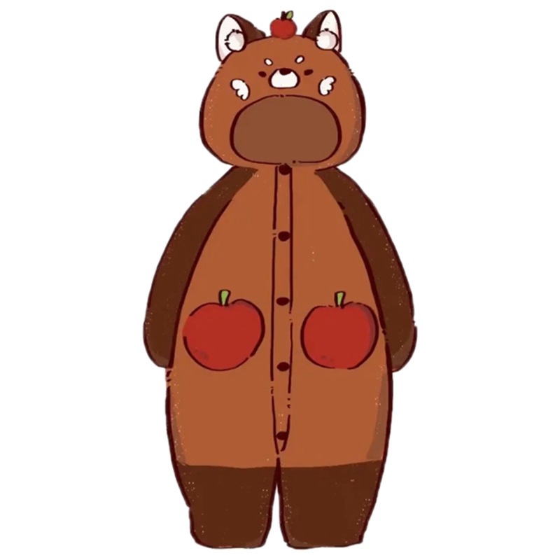 レッサーパンダナイトガウンスタイルコーラルベルベットプラスベルベット厚みのある大きいサイズワンピースパジャマメンズホーム服セット079 レッサーパンダナイトガウンスタイルコーラルベルベットプラスベルベット厚みのある大きいサイズワンピースパジャマメンズホーム服セット079