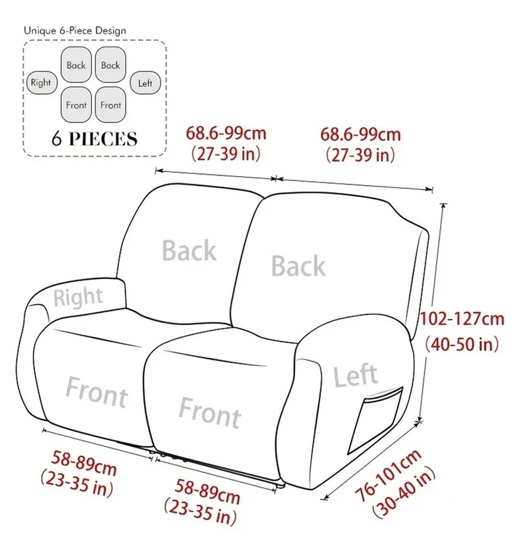 納期21日：リクライニングソファ用の伸縮性カバー,ソファの上のアームチェアとチェアカバー,1人乗り,2人掛け,3人用