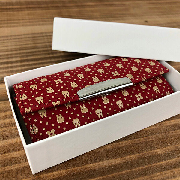 ジブリ となりのトトロ 伝統印伝シリーズ キーケース 紺 青 細く